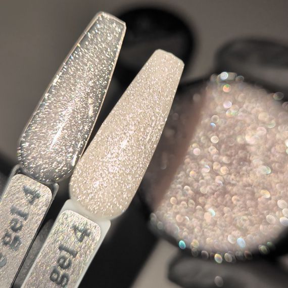 Гель для нарощення Mi Twinkle №4 Builder Gel (світловідбивний бежевий) 30мл