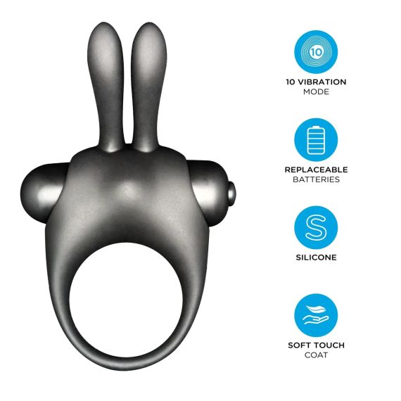 Набір рідкий вібратор та ерекційне віброкільце Orgie VIBE! BUNNY Sex Aura | Зображення 3