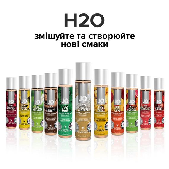 Змазка на водній основі JO H2O — Vanilla Cream (120 мл) без цукру, рослинний гліцерин | Зображення 4