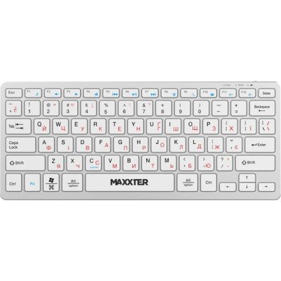 Клавиатура Maxxter KBW-C01S-UA Wireless UA White (KBW-C01S-UA)