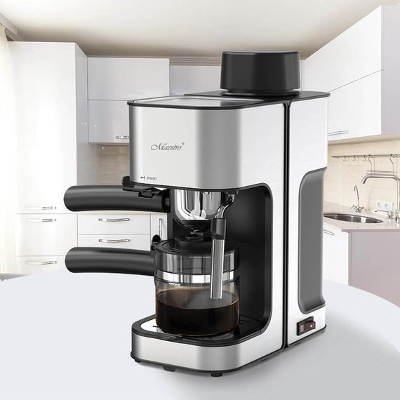 Кавоварка рожкова Maestro MR-411 для еспресо та капучино, кавоварка для дому | Зображення 1