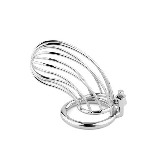 Срібний металевий пояс вірності для чоловіків Metal Penis Cock Cage Sex Aura | Зображення 1