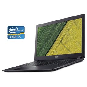 Ноутбук Б-клас Acer Aspire 3 A315-51 / 15.6" (1920x1080) TN / Intel Core i5-7200U (2 (4) ядра по 2.5 - 3.1 GHz) / 8 GB DDR4 / 1000 GB HDD / Intel HD Graphics 620 / WebCam + Сумка б/в