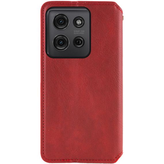 Шкіряний чохол-книжка GETMAN Cubic (PU) для ZTE Blade A55 4G Червоний | Зображення 2