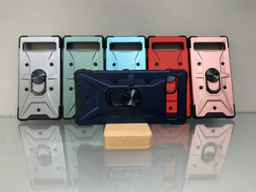 Google Pixel 7 синій Протиударний Чохол накладка Ring Magnet з кільцем