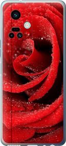 Чехол на Tecno Camon 19 Pro (CI8n) Красная роза "529u-2766-17620"