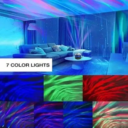 Ночник-проектор звездного неба RGB и пульт ДУ, от USB, AT-0 / Светодиодная лампа | Зображення 1