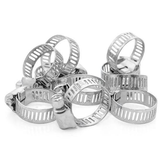 Хомут сталевий оцинкований, 8 мм D 11-20 мм INTERTOOL TC-00111 | Зображення 1