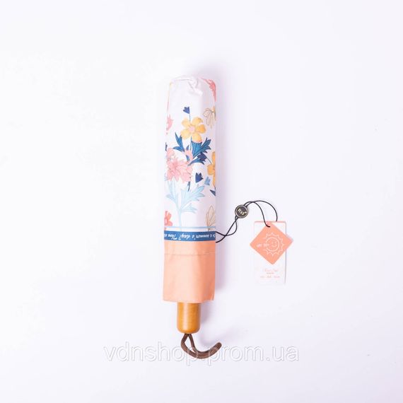 Парасолька механічна елегантна з принтом міцна надійна з поліестеру діаметр 99 см Помаранчевий HP-23-15O | Зображення 2