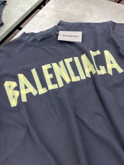 Лонгслів Balenciaga Tape Type сiрий sg297 | Зображення 2