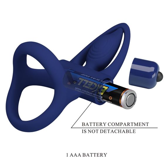 Эрекционное вибро кольцо Pretty Love - Powerful ring, 10 vibration functions, BI-210306-3 sexstyle | Зображення 9