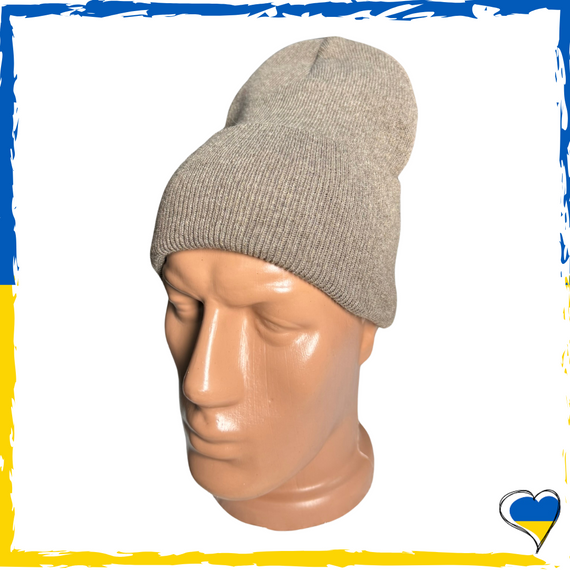 Шапка світло-бежева. Унісекс. Шапка звичайна однотонна. Різні кольори. Чоловіча, жіноча, дитяча