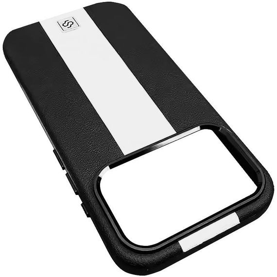 Шкіряний чохол Rally with MagSafe для Apple iPhone 17 Pro Max (6.9") Black / White | Зображення 1