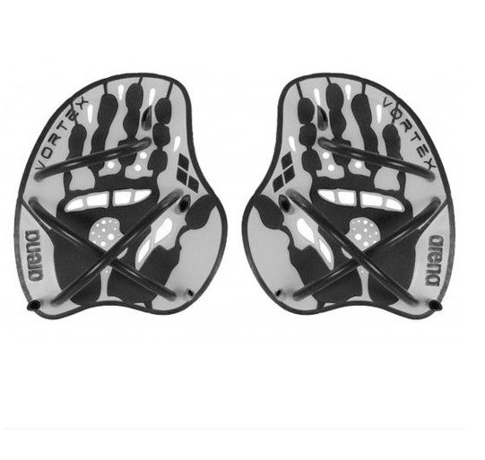 Лопатки для плавання Arena VORTEX EVOLUTION HAND PADDLE срібний, чорний M 3468333788809