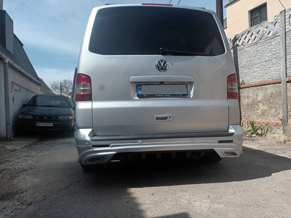 Накладка на задній бампер EuroCap (ABS) для Volkswagen T5 Multivan 2003-2010рр | Зображення 7