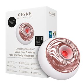 Массажер для лица и тела GESKE Sonic Cool&Warm Face and Body Massager 9в1 starlight, Бежевый