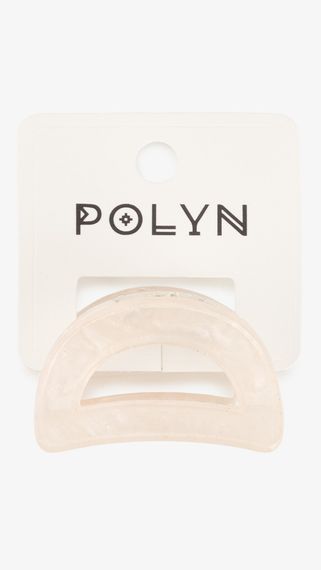 Заколка-краб жіноча Polin T5-13 Пудровий shop (2000999215759) | Зображення 1