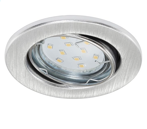 Світильник вбудований Briloner Prisma LED комплект із 3 стельових світильників матовий нікель