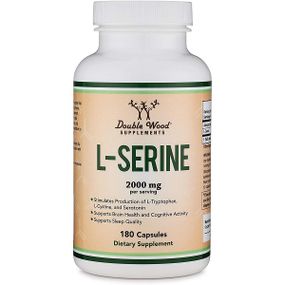 Серин Double Wood L-Serine 2000 mg (4 caps per serving) 180 Caps