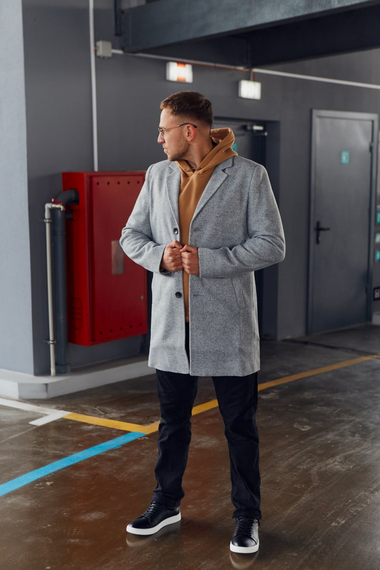 Пальто серый S XL | Зображення 2