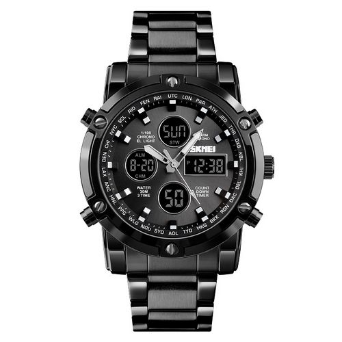 Чоловічий годинник Skmei 1389BK All Black