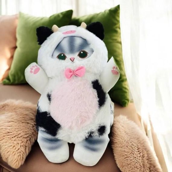 Іграшка м'яка 35см Котик у костюмі Корівки