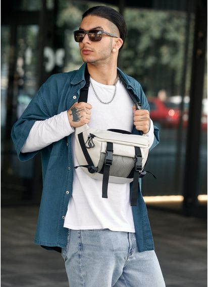 Чоловіча сумка бананка Sambag Dynamicdart сіра 38 × 21 × 7 см (80411030m) | Зображення 8