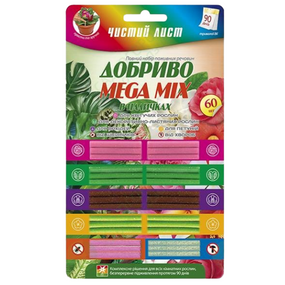 Добриво мінеральне 1гр*60шт (палички) Квітофор Чистий лист MEGA MIX
