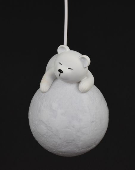 Люстра підвісна на 1 лампочку 27607 Білий 25-150х14х14 см. | Зображення 4