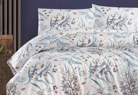 Постільна білизна First Choice Homesko Ranforce 200 х 220 см Tegan Mink