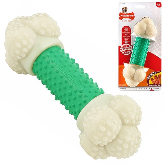 Іграшка для собак Nylabone Extreme Chew Double Action, 18 см