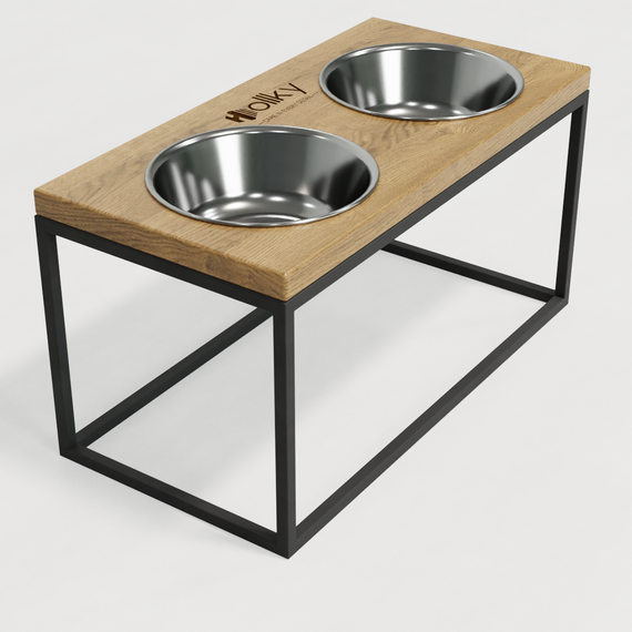 Миски на подставке для средних и больших собак Hollky Base L (2 × 0,95 л) BL-422120- GRNT | Зображення 6