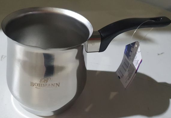 Турка 700 мл Bohmann BH-9707 из нержавеющей стали металлическая джезва для кофе | Зображення 1