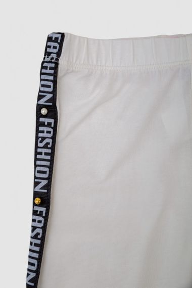 Велотреки для дівчаток  -уцінка, колір молочний, 247R516-U-2 | Зображення 2