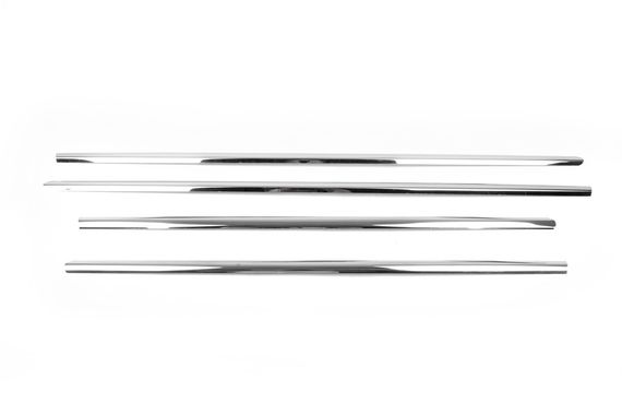 Наружняя окантовка стекол (нерж) SD, OmsaLine - Итальянская нержавейка (4 шт) для Mercedes E-сlass W211 2002-2009 гг | Зображення 7