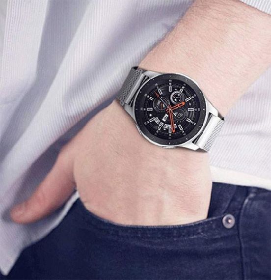 Міланський сітчастий ремінець для годинника Samsung Galaxy Watch 46 mm (SM-R800) - Silver | Зображення 6