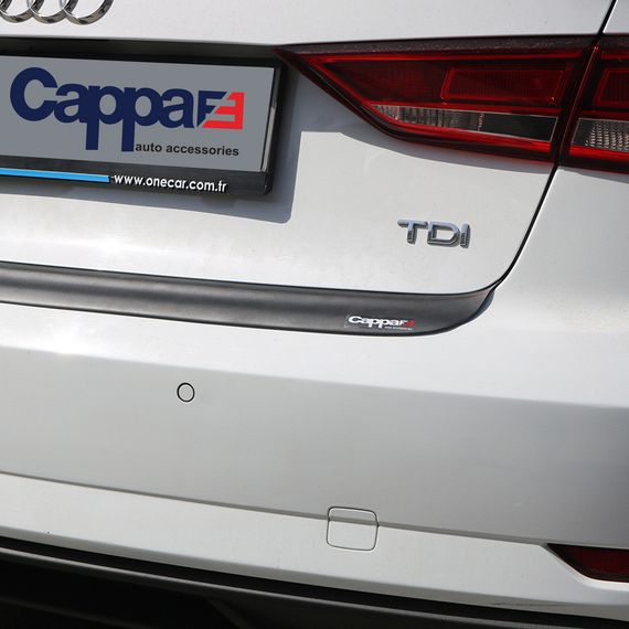 Накладка на задний бампер EuroCap (2017-2020, ABS) для Audi A3 2012-2020 гг. | Зображення 2