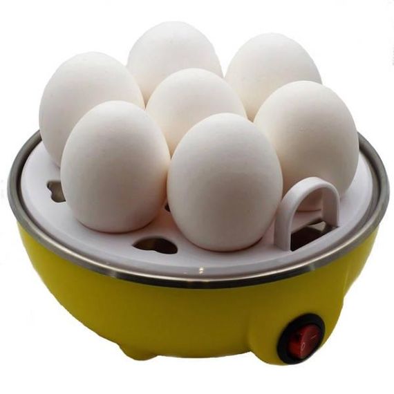 Яйцеварка на 7 яиц электрическая яичная плита Желтая