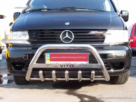 Кенгурятник WT003/4 (нерж.) без надписи, 60мм для Mercedes Vito W638 1996-2003 гг | Зображення 2