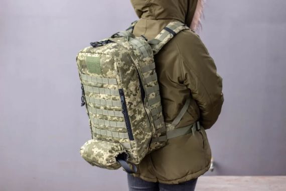 Польовий рюкзак з ношами Піксель для бойового парамедика для надання невідкладної допомоги