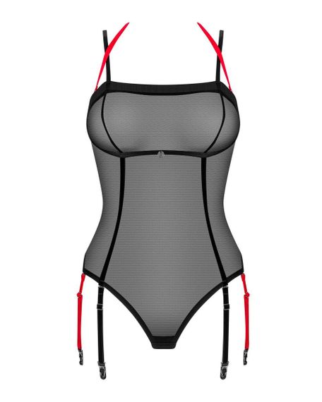 Боді напівпрозоре XS/S Glandez Obsessive, чорне | Зображення 4