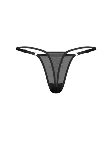 Трусики Obsessive Violami Sin thong S/M, Чорний, L/XL | Зображення 5