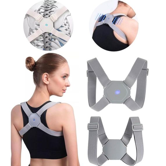 Коректор постави ортопедичний Nuoyi miao smart sensor corrector / Корсет для спини з вібрацією / Вібраційний корсет для хребта | Зображення 3