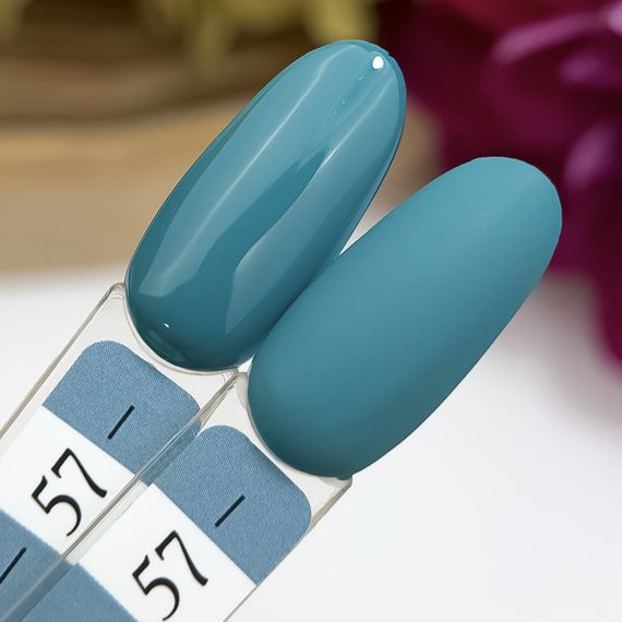 Гель-лак Crooz 57 (насыщенный бирюзовый) 8мл | Зображення 1