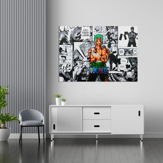 Плакат-постер з принтом Кавун One Piece Ван-Піс Roronoa Zoro Ророноа Зоро Плакат комікс А1 ПЛ000689(A1)