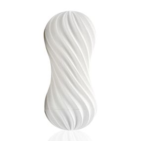 Мастурбатор Tenga FLEX Silky White зі змінною інтенсивністю, можна скручувати