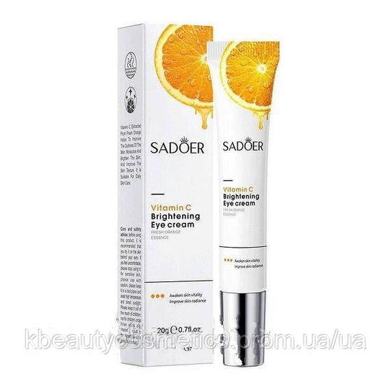 Освітлювальний крем для шкіри навколо очей SADOER Vitamin C Brightening Eye Cream, 20 г