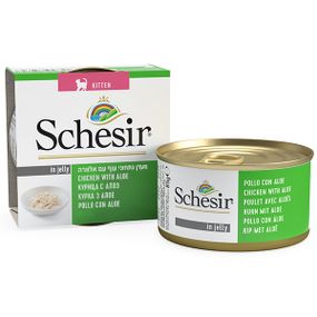Корм Schesir Chicken Kitten Can вологий для кошенят з куркою та алое 85 гр