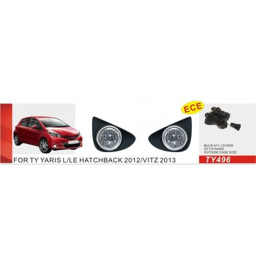 Фари дод. модель Toyota Yaris 2011-14/TY-496/H11-12V55W/ел.проводка (TY-496) | Зображення 1