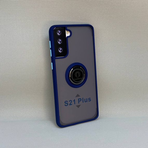 Чохол Samsung Galaxy S21 Plus Ring Magnet матовий з кільцем-тримачем Синій